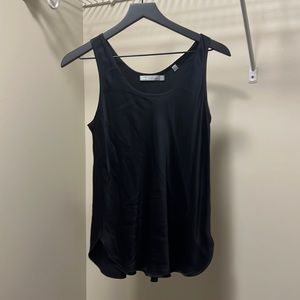 Vince satin silk tank top black xs